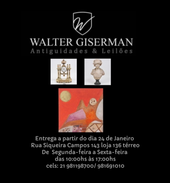 WALTER GISERMAN - LEILÃO DE ARTE E ANTIGUIDADES - JANEIRO DE 2022