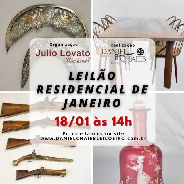 LEILÃO RESIDENCIAL DE JANEIRO
