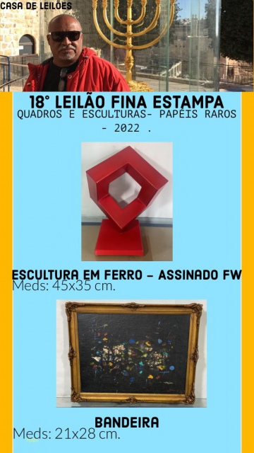 18º LEILÃO FINA ESTAMPA CASA DE LEILÕES - Leilão de quadros e papéis raros.