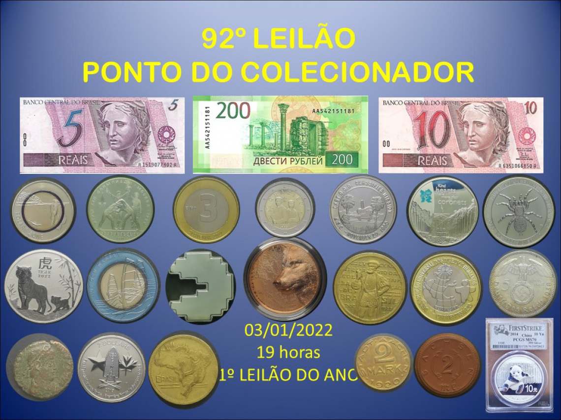 92º LEILÃO PONTO DO COLECIONADOR