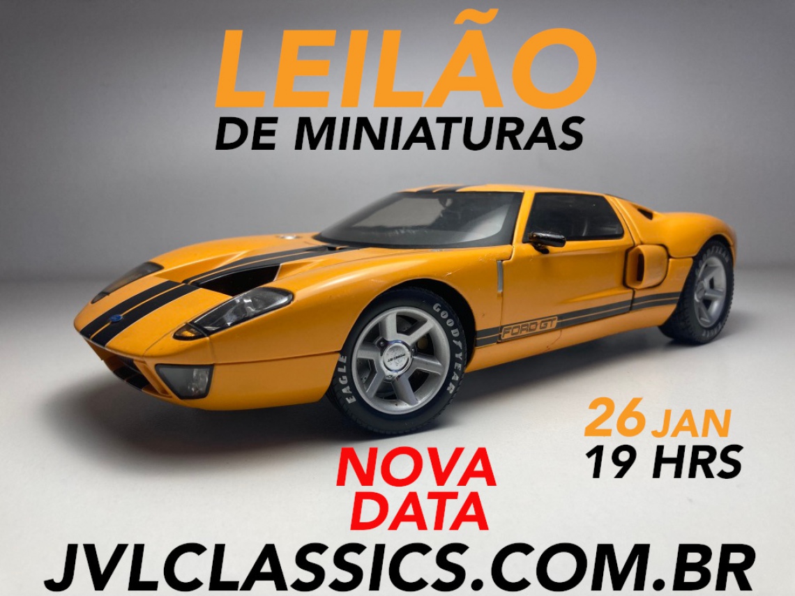 24º Leilão de Miniaturas de Carros Colecionáveis JVL Classics