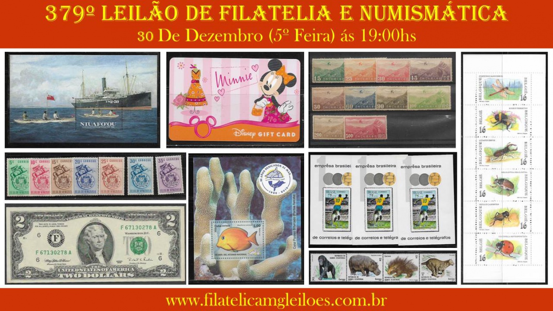 379º Leilão de Filatelia e Numismática