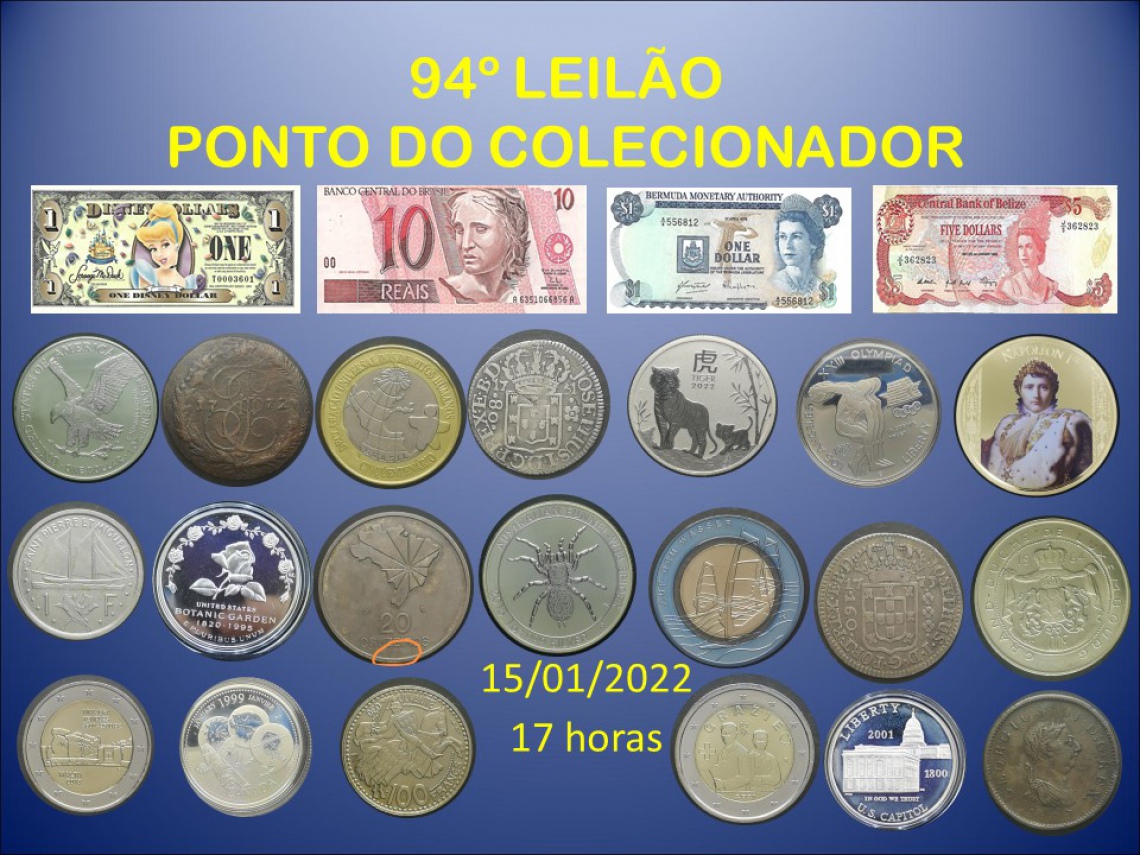 94º LEILÃO PONTO DO COLECIONADOR