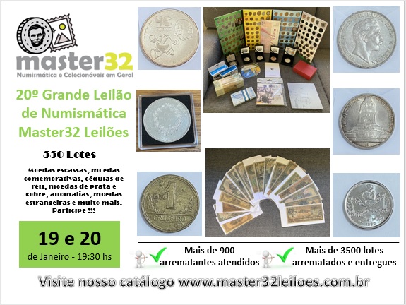 20º Grande Leilão de Numismática - Master32 Leilões