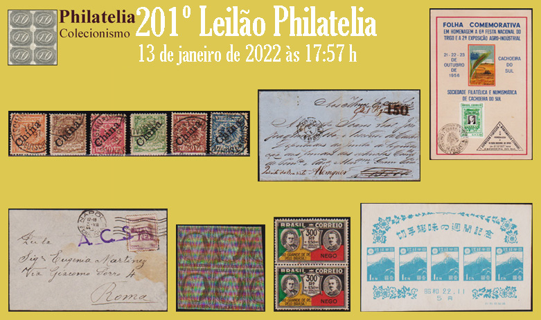 202º Leilão de Filatelia e Numismática - Philatelia Selos e Moedas