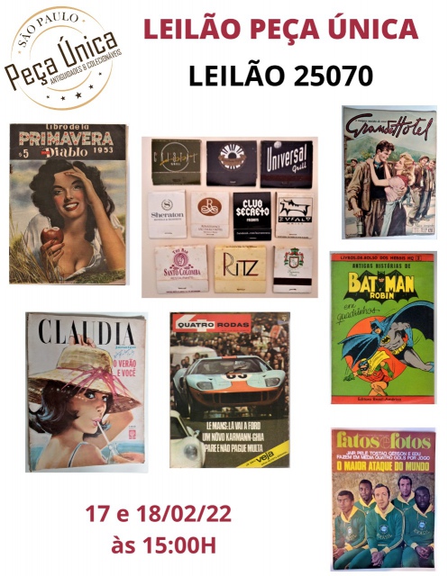 LEILÃO DE H. Q. DISNEY - EBAL ,REVISTAS DECADA 40/50/60/80 ,COLECIONAVEIS, CRUZEIRO, FATOS & FOTOS..