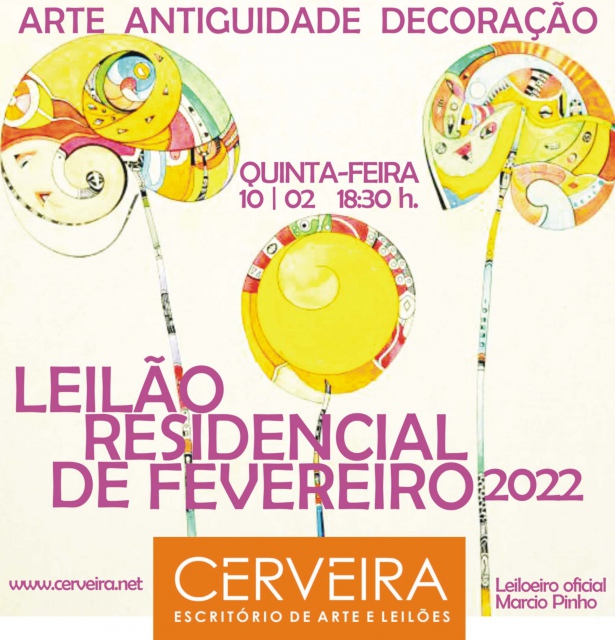 LEILÃO RESIDENCIAL DE FEVEREIRO | 25079 | 2022 |  ARTE, ANTIGUIDADE E DECORAÇÃO