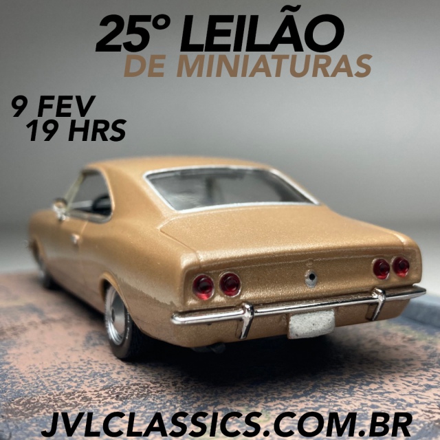 25º Leilão de Miniaturas de Carros Colecionáveis JVL Classics
