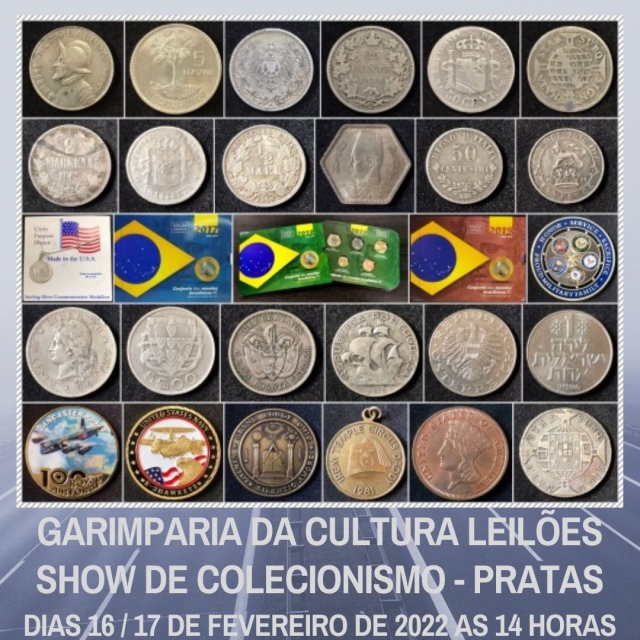 38º LEILÃO SHOW DE COLECIONISMO / NUMISMÁTICA / PRATAS