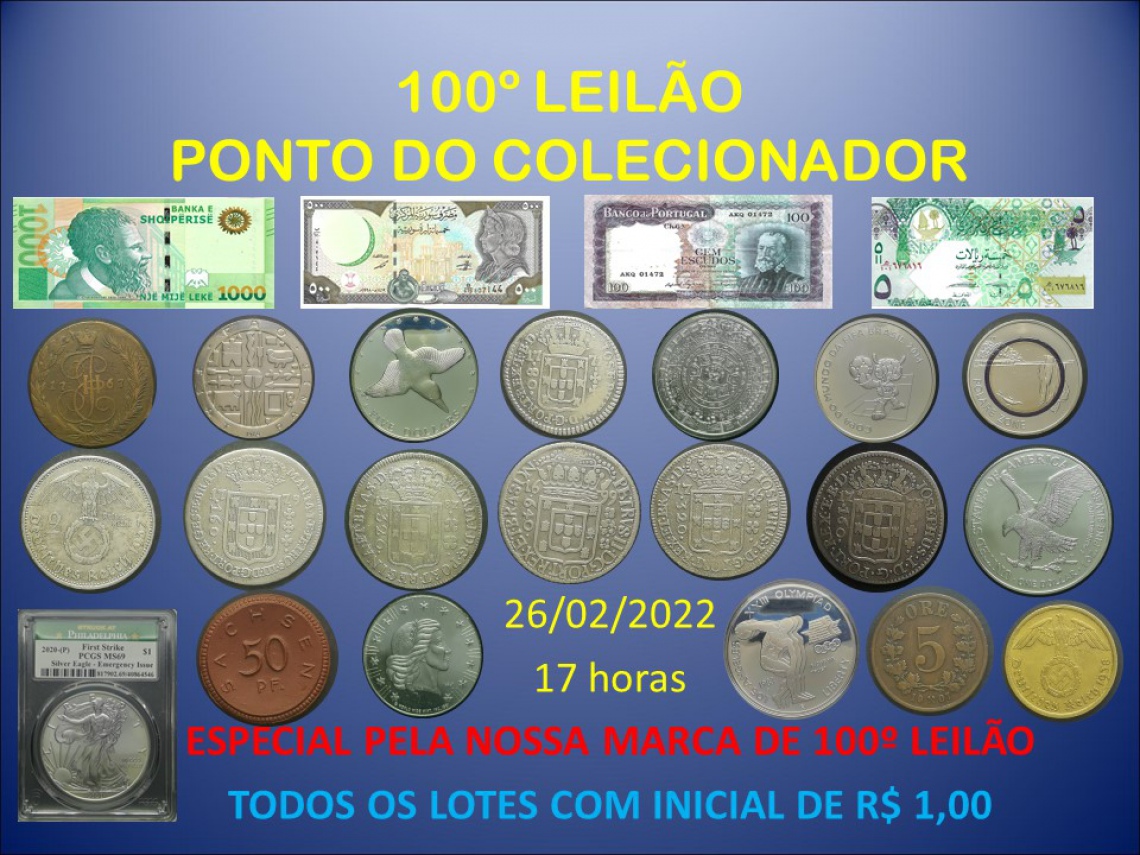 100º LEILÃO PONTO DO COLECIONADOR