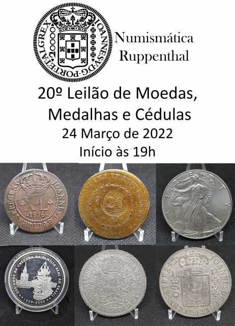 19º Leilão de Moedas, Medalhas e Cédulas - Numismática Ruppenthal