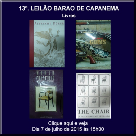 13º Barão de Capanema Leilões - Livros - 07/07/2015