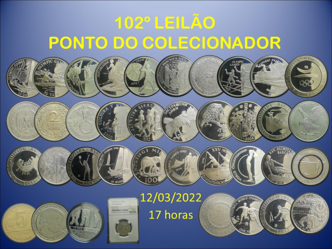 102º LEILÃO PONTO DO COLECIONADOR