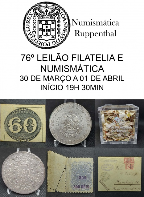 20º Leilão de Moedas, Medalhas e Cédulas - Numismática Ruppenthal
