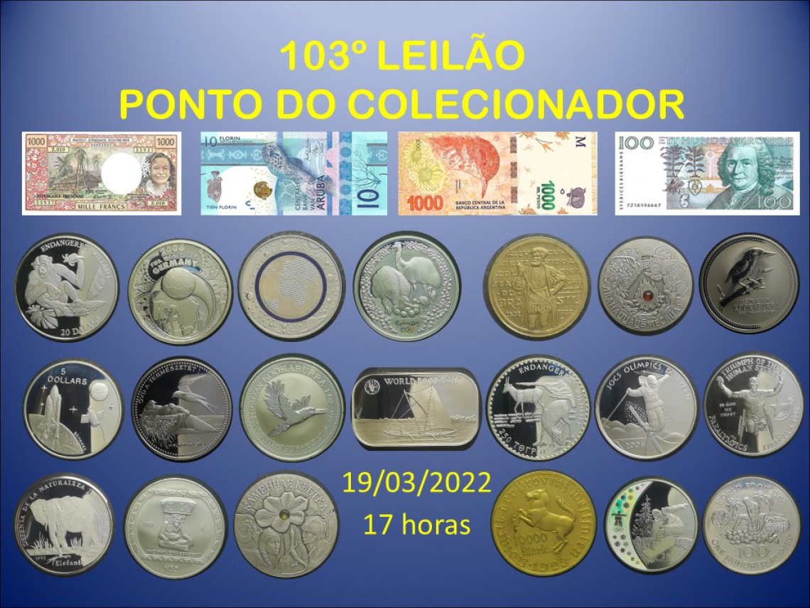 103º LEILÃO PONTO DO COLECIONADOR