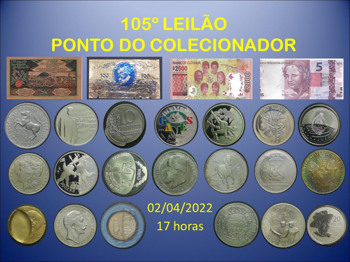 105º LEILÃO PONTO DO COLECIONADOR
