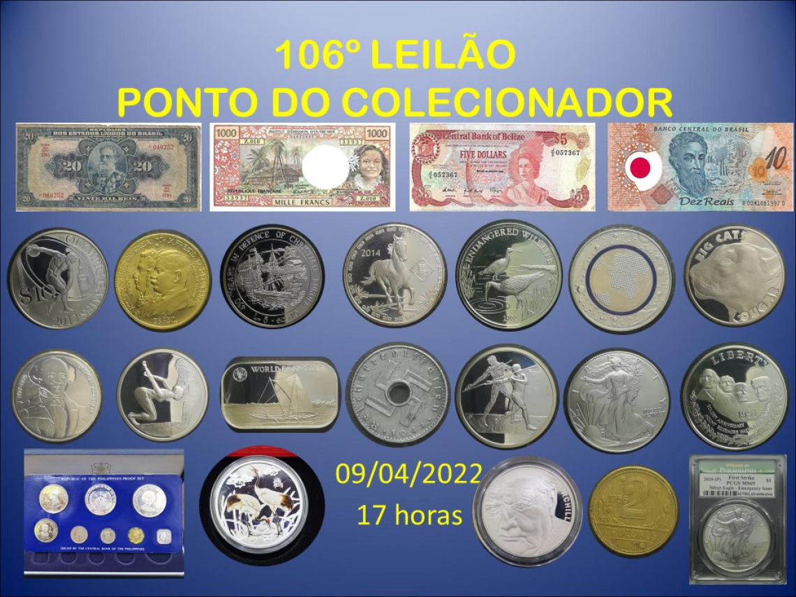 106º LEILÃO PONTO DO COLECIONADOR