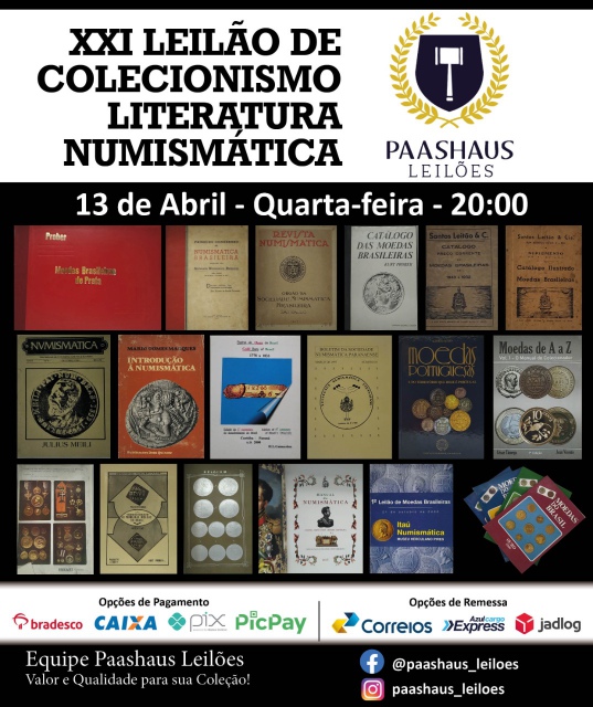 XXI LEILÃO DE COLECIONISMO - LITERATURA NUMISMÁTICA