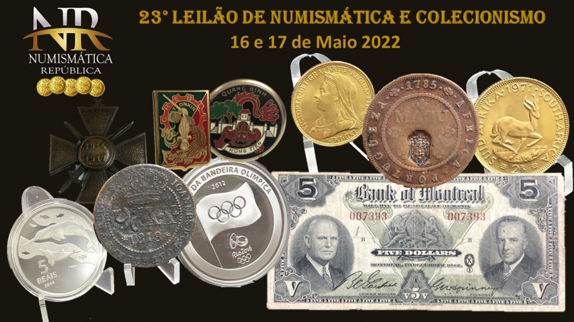 23º Leilão de Numismática e Colecionismo - NUMISMÁTICA REPÚBLICA