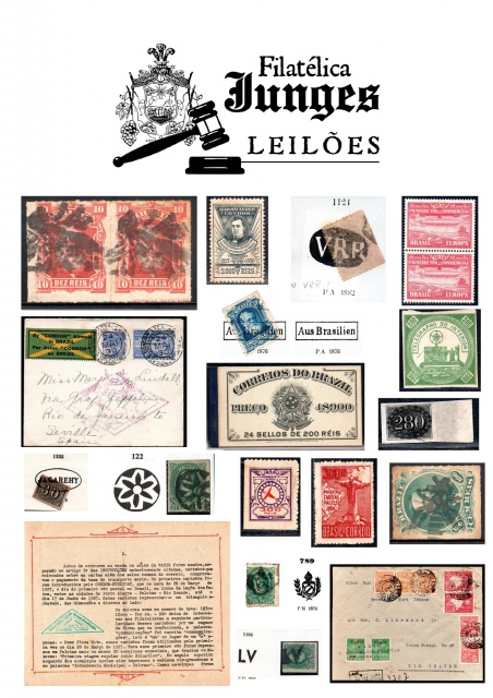 15º Leilão de Filatelia - Contendo parte da coleção do grande Carimbologista Ary Santos Pinto