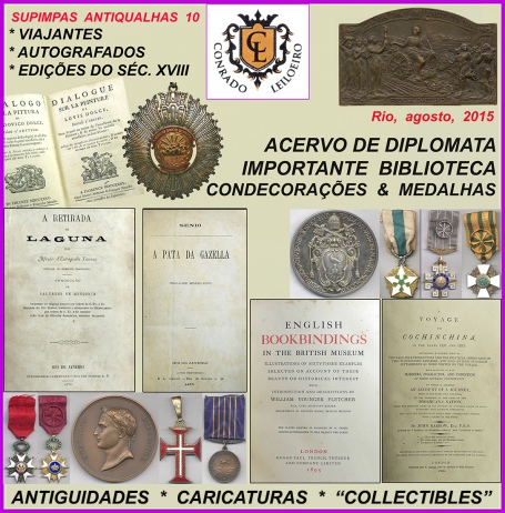 SUPIMPAS ANTIQUALHAS 10 acervo de diplomata: biblioteca  numismática collectibles.