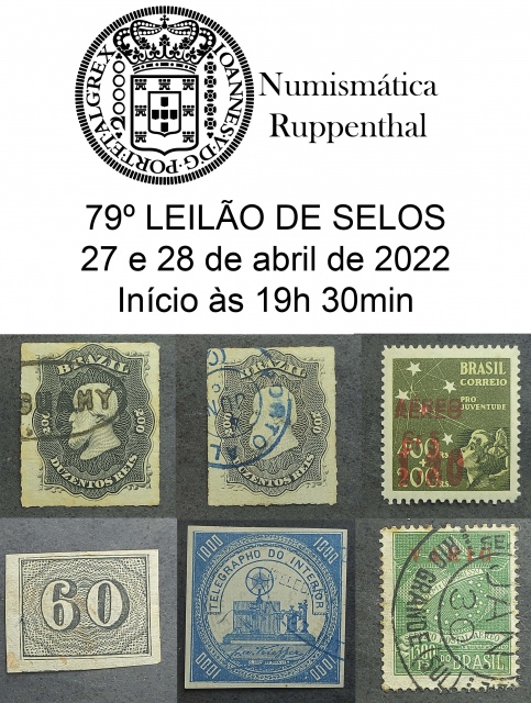 79º LEILÃO DE FILATELIA E NUMISMÁTICA - Numismática Ruppenthal