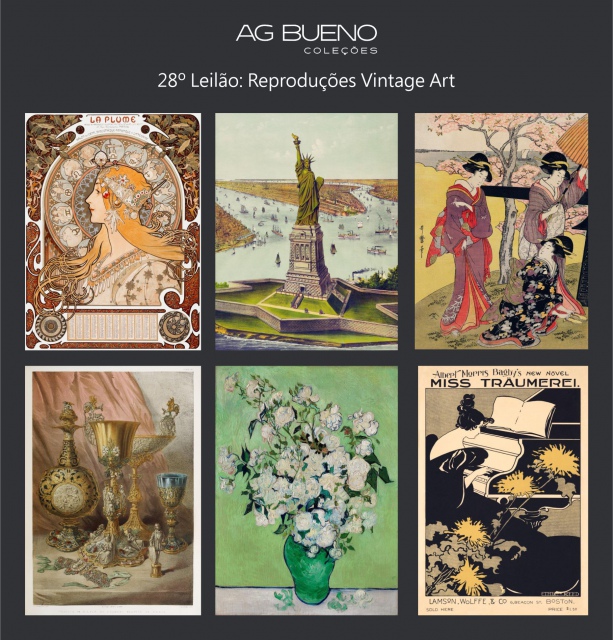 28º Leilão AG Bueno Coleções - Reproduções Vintage Art