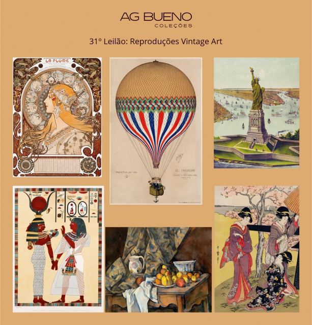 31º Leilão AG Bueno Coleções - Reproduções Vintage Art