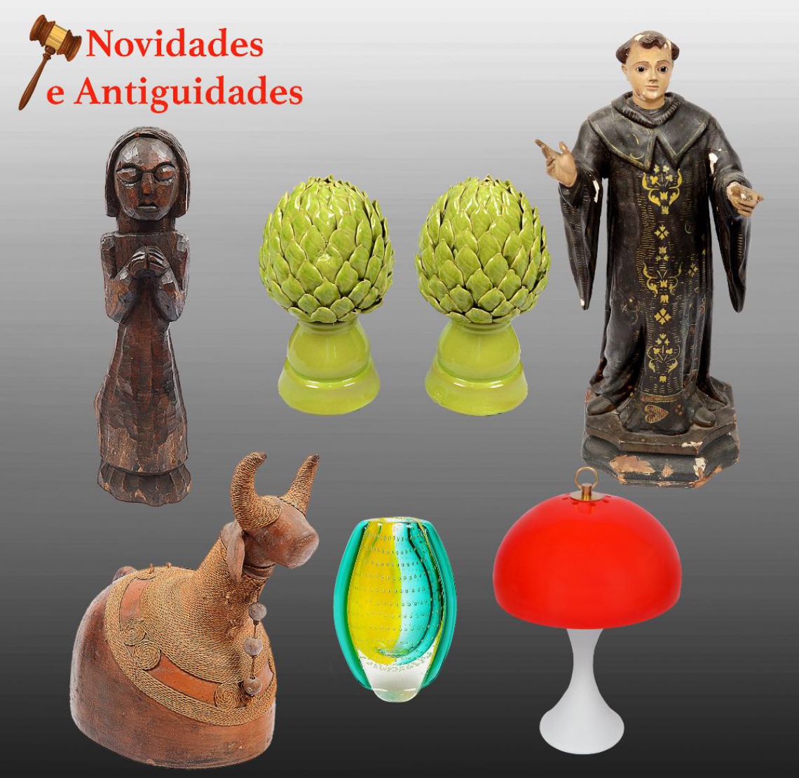 NOVIDADES E ANTIGUIDADES - Porcelanas,Mobiliário,Arte Popular,Joias,Numismática,7ª Arte,Quadros