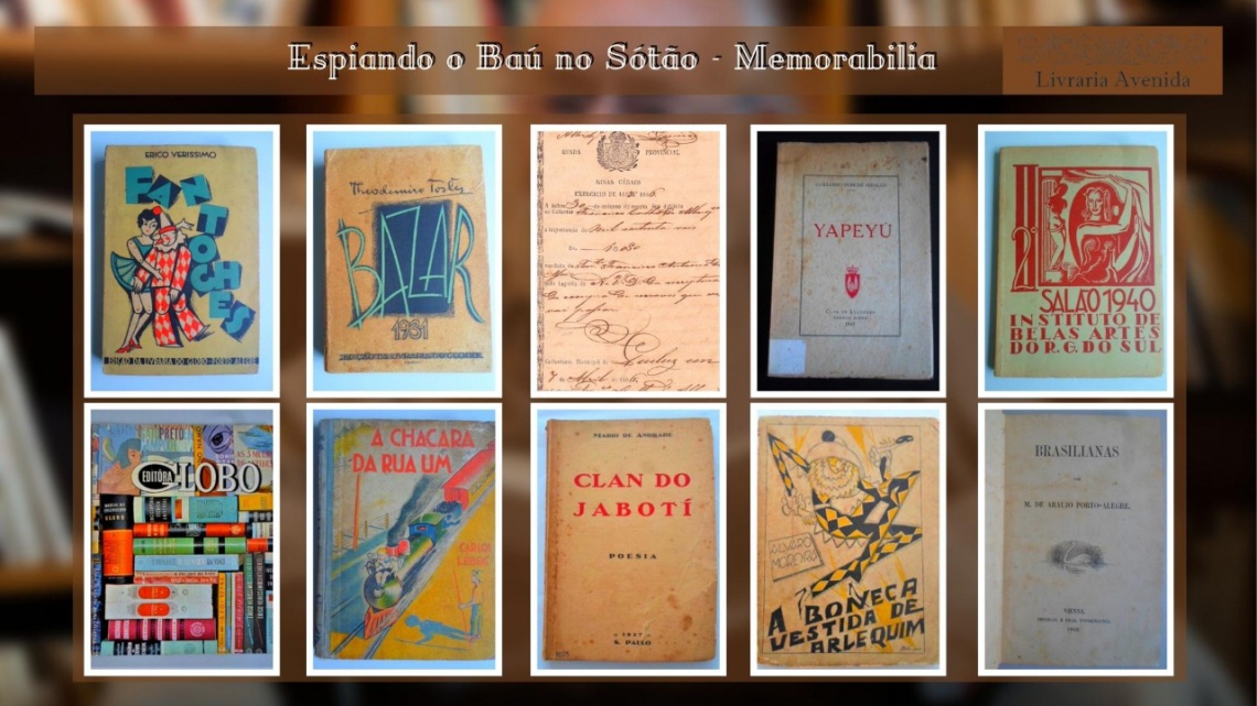 9º Leilão Avenida - O Livreiro Antiquário, Livros Raros, Documentos Antigos, Catálogos e Partituras.