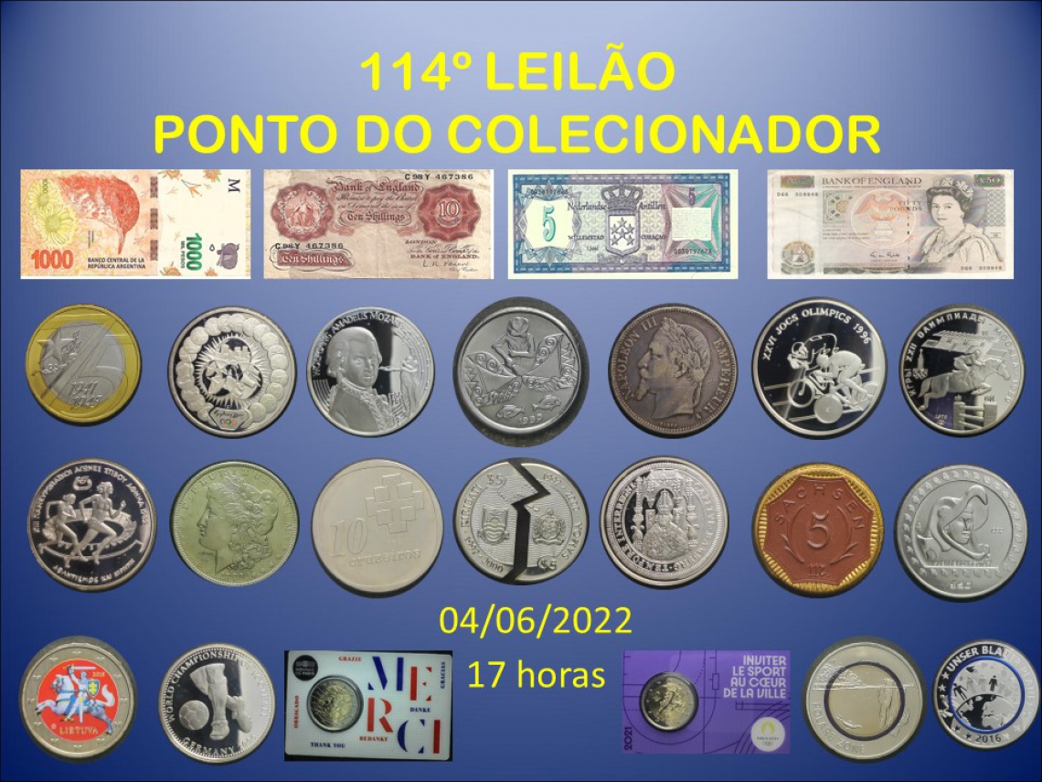 114º LEILÃO PONTO DO COLECIONADOR