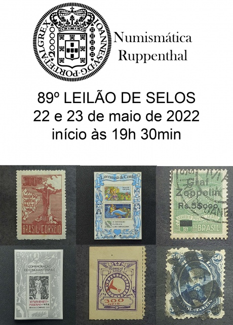 88º LEILÃO DE FILATELIA E NUMISMÁTICA - Numismática Ruppenthal