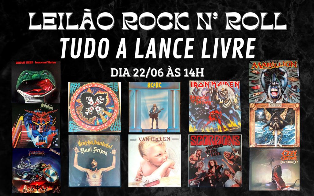 LEILÃO ROCK N ROLL TUDO A LANCE LIVRE