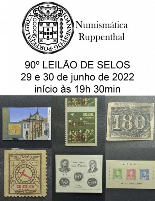 89º LEILÃO DE FILATELIA E NUMISMÁTICA - Numismática Ruppenthal