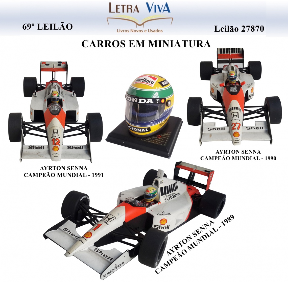 69º LEILÃO LETRA VIVA - CARROS EM MINIATURA - 100% LANCE LIVRE