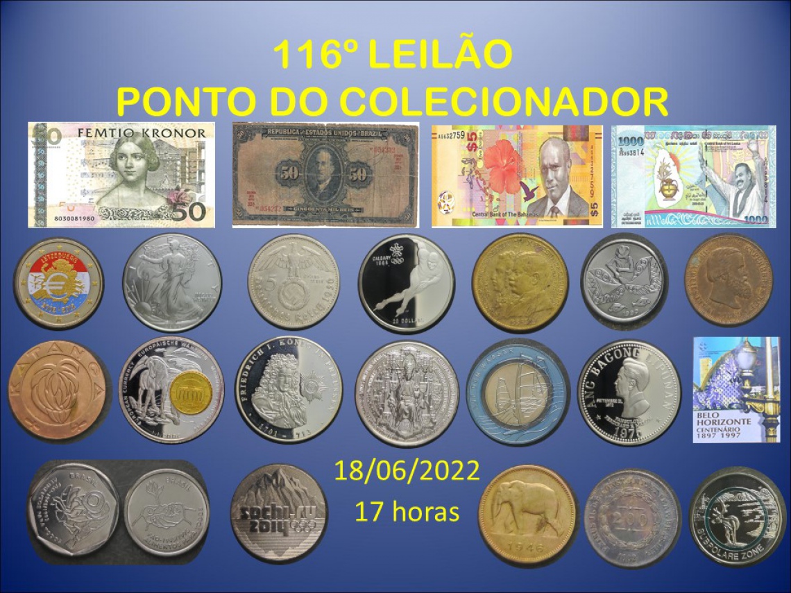 116º LEILÃO PONTO DO COLECIONADOR