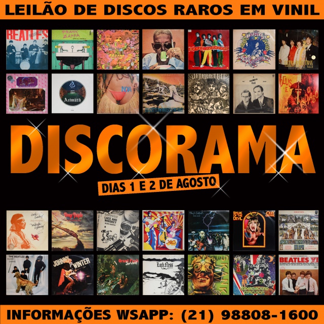 40º LEILÃO DISCORAMA DE DISCOS RAROS EM VINIL, CDS E DVDS