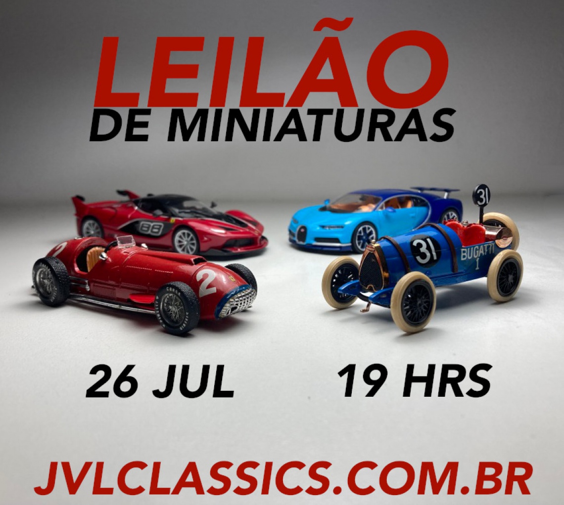 35º Leilão de Miniaturas de carros JVL Classics