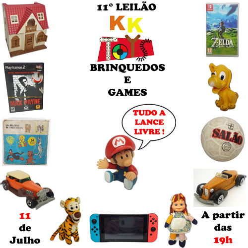 11º LEILÃO KK TOYS - BRINQUEDOS E GAMES