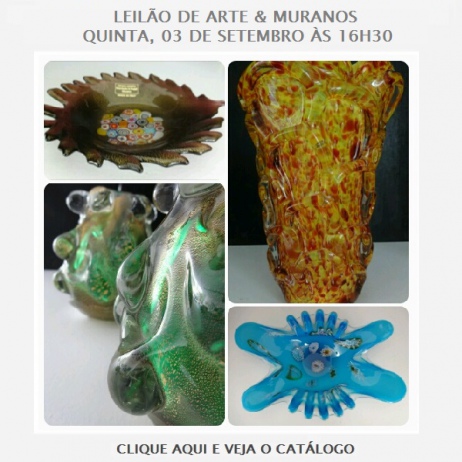 ArteMultiplos - Leilão de Arte & Muranos - 3/09/2015