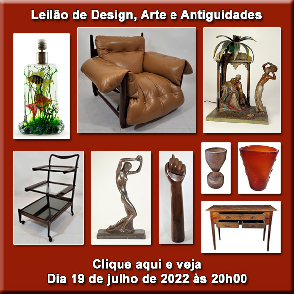 Leilão de Design, Arte e Antiguidades - LL Galeria - 19/07/2022 às 20h00