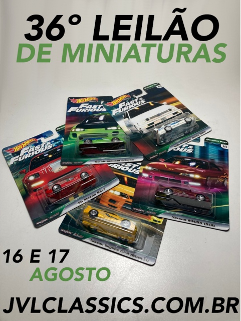 36º Leilão de Miniaturas de carros JVL Classics