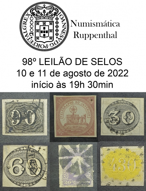 98º LEILÃO DE FILATELIA E NUMISMÁTICA - Numismática Ruppenthal
