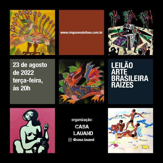 Leilão Arte Brasileira Raízes 23/08/2022 às 20h