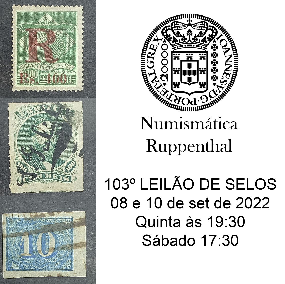 103º LEILÃO DE FILATELIA E NUMISMÁTICA - Numismática Ruppenthal