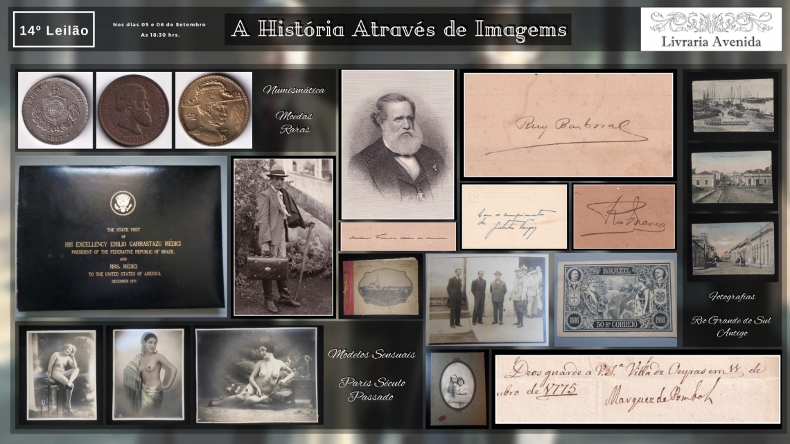 14º Leilão Avenida, A Historia Através da Imagem - Fotografia, Documentos,  Autógrafos e Numismática