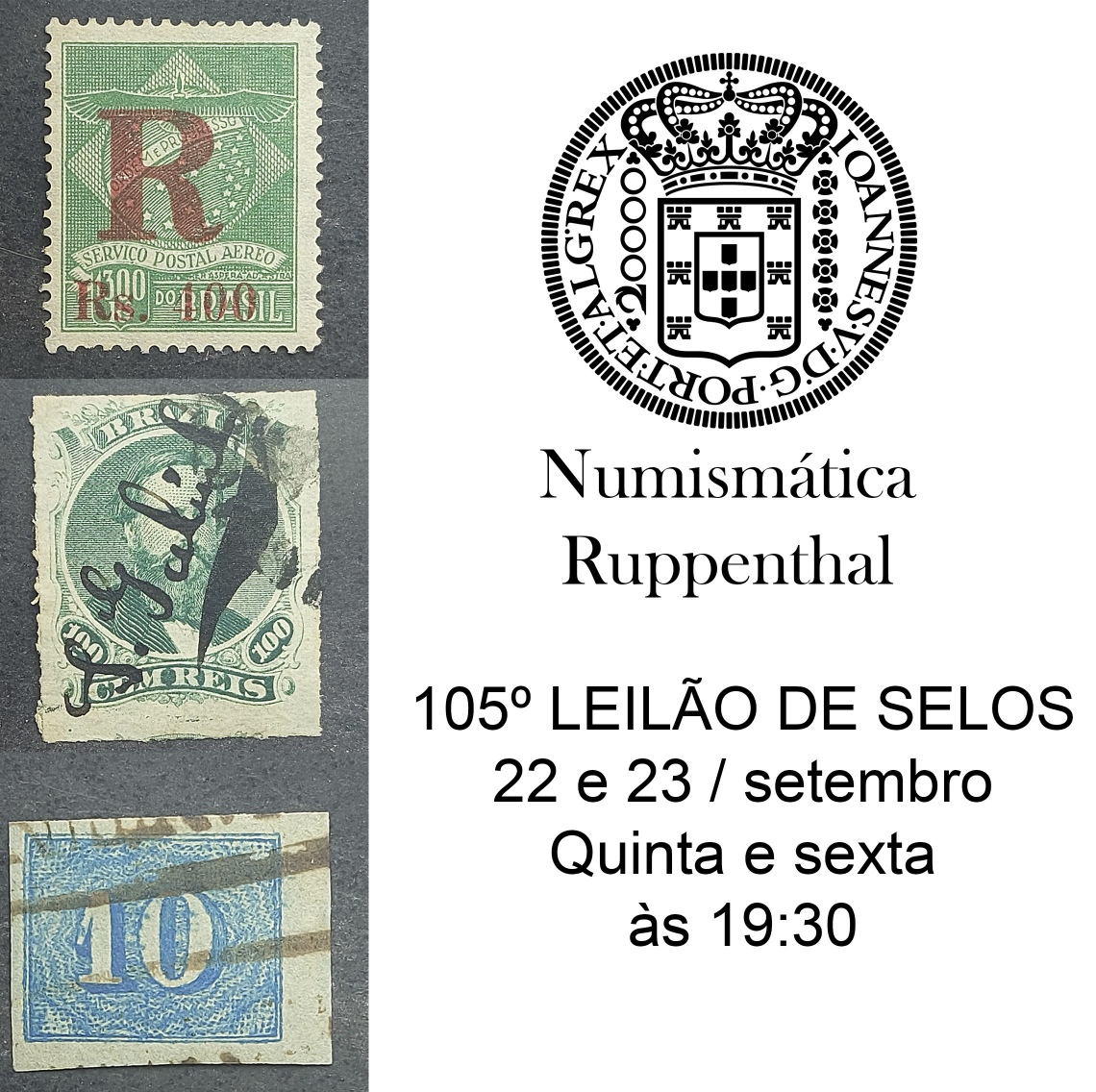 105º LEILÃO DE FILATELIA E NUMISMÁTICA - Numismática Ruppenthal