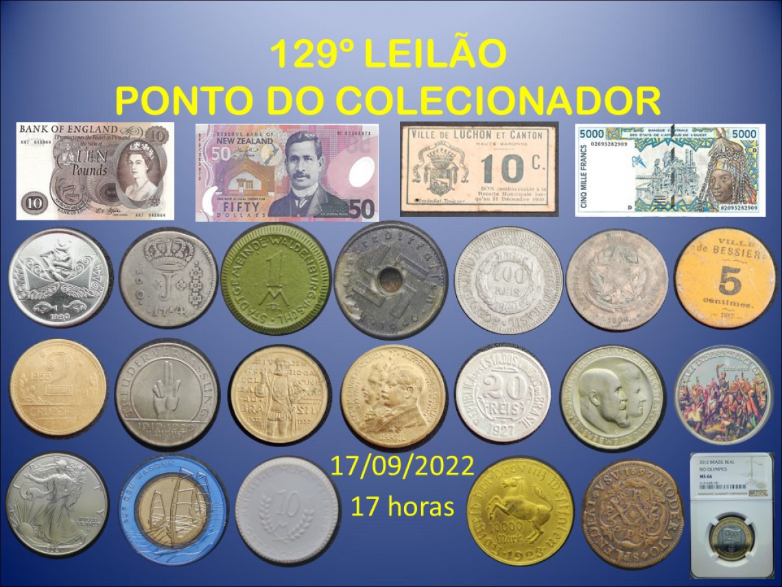 129º LEILÃO PONTO DO COLECIONADOR