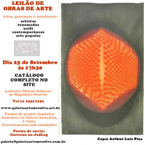 LEILÃO DE OBRAS DE ARTE - 25/09/2015
