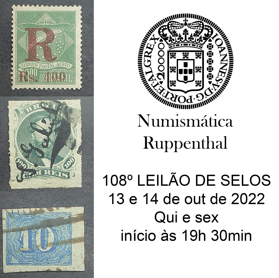 108º LEILÃO DE FILATELIA E NUMISMÁTICA - Numismática Ruppenthal